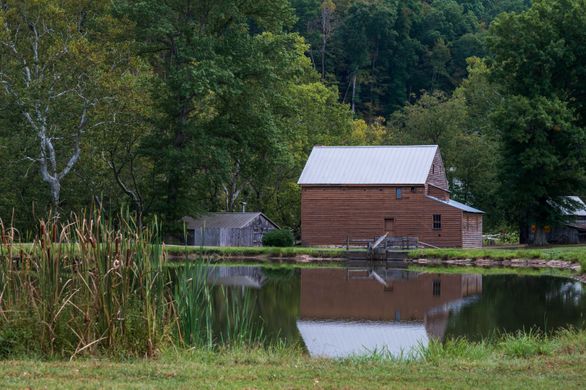 Blaker' Mill on WVU Jackson's Mill pond. 